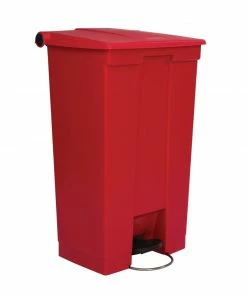 Deals 🎉 Rubbermaid Step-On Pedal Bin Red 87Ltr 👍