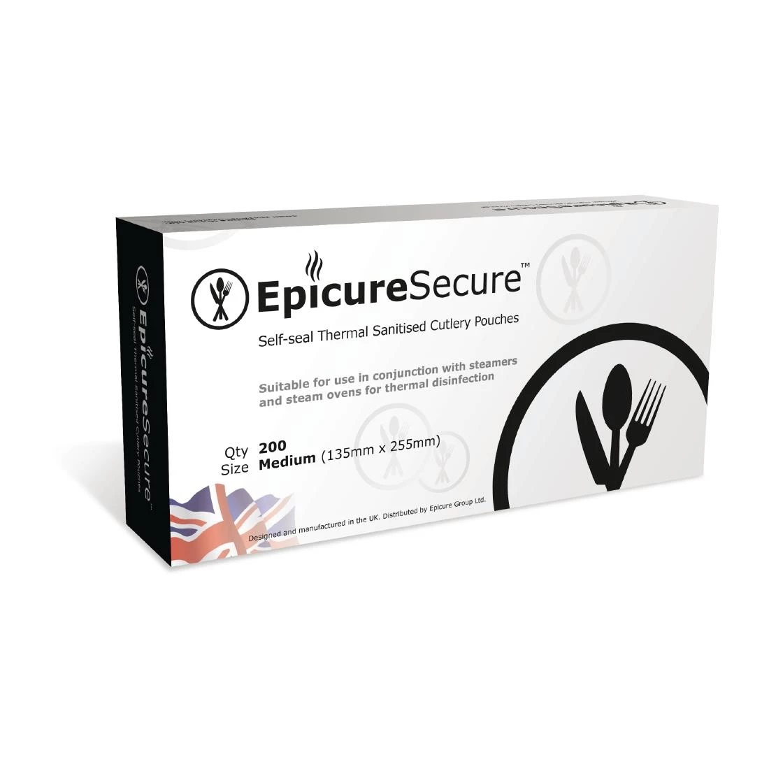 Promo ⌛ EpicureSecure Sealable Thermal Sanitised Cutlery Pouches Medium (Pack Of 200) 🎉 1 Promo ⌛ EpicureSecure Sealable Thermal Sanitised Cutlery Pouches Medium (Pack Of 200) 🎉