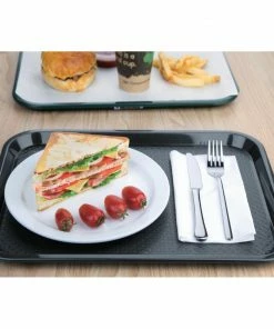 Deals 🌟 Olympia Kristallon Foodservice Tray Charcoal 305 X 415mm 🎁 -Cleaning & Janitorial Supplies Shop 1378748