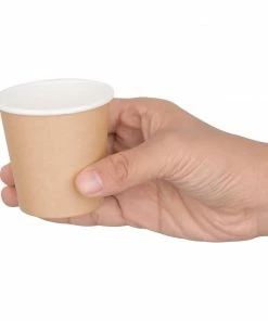 Cheap 😀 Fiesta Recyclable Espresso Cups Single Wall Kraft 112ml / 4oz 🥰 -Cleaning & Janitorial Supplies Shop 1380237