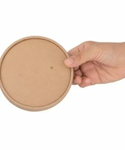 Deals 😉 Fiesta Compostable Paper Soup Container Lids 118mm (Pack Of 500) 🔔 -Cleaning & Janitorial Supplies Shop 1381661