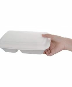Buy 👍 Fiesta Compostable Bagasse Hinged 2-Compartment Food Containers 253mm (Pack Of 200) ✨ 8 Buy 👍 Fiesta Compostable Bagasse Hinged 2-Compartment Food Containers 253mm (Pack Of 200) ✨ -Cleaning & Janitorial Supplies Shop 1381687