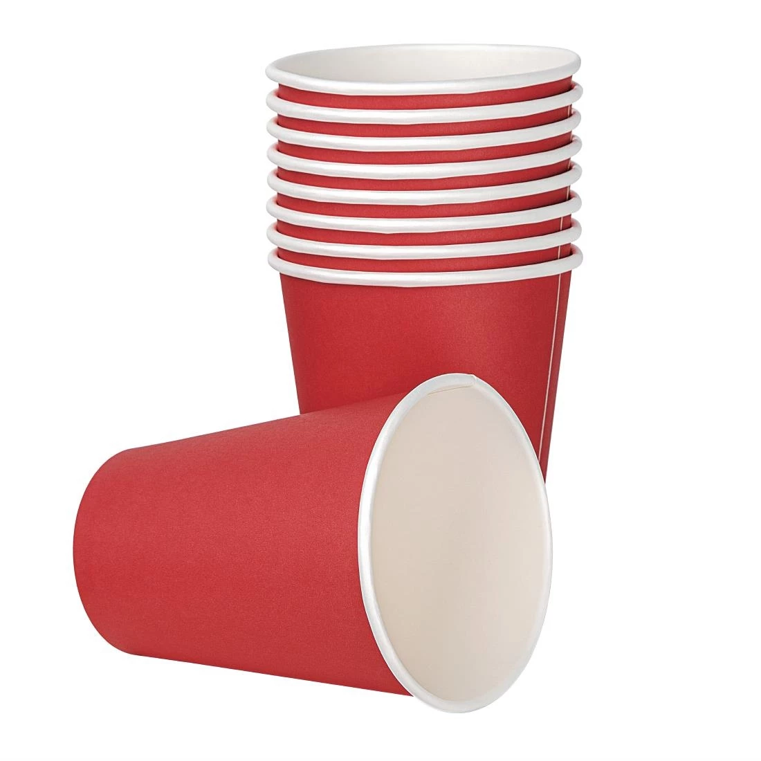 Promo ❤️ Fiesta Recyclable Single Wall Takeaway Coffee Cups Red 340ml / 12oz 🌟 2 Promo ❤️ Fiesta Recyclable Single Wall Takeaway Coffee Cups Red 340ml / 12oz 🌟 - Image 2
