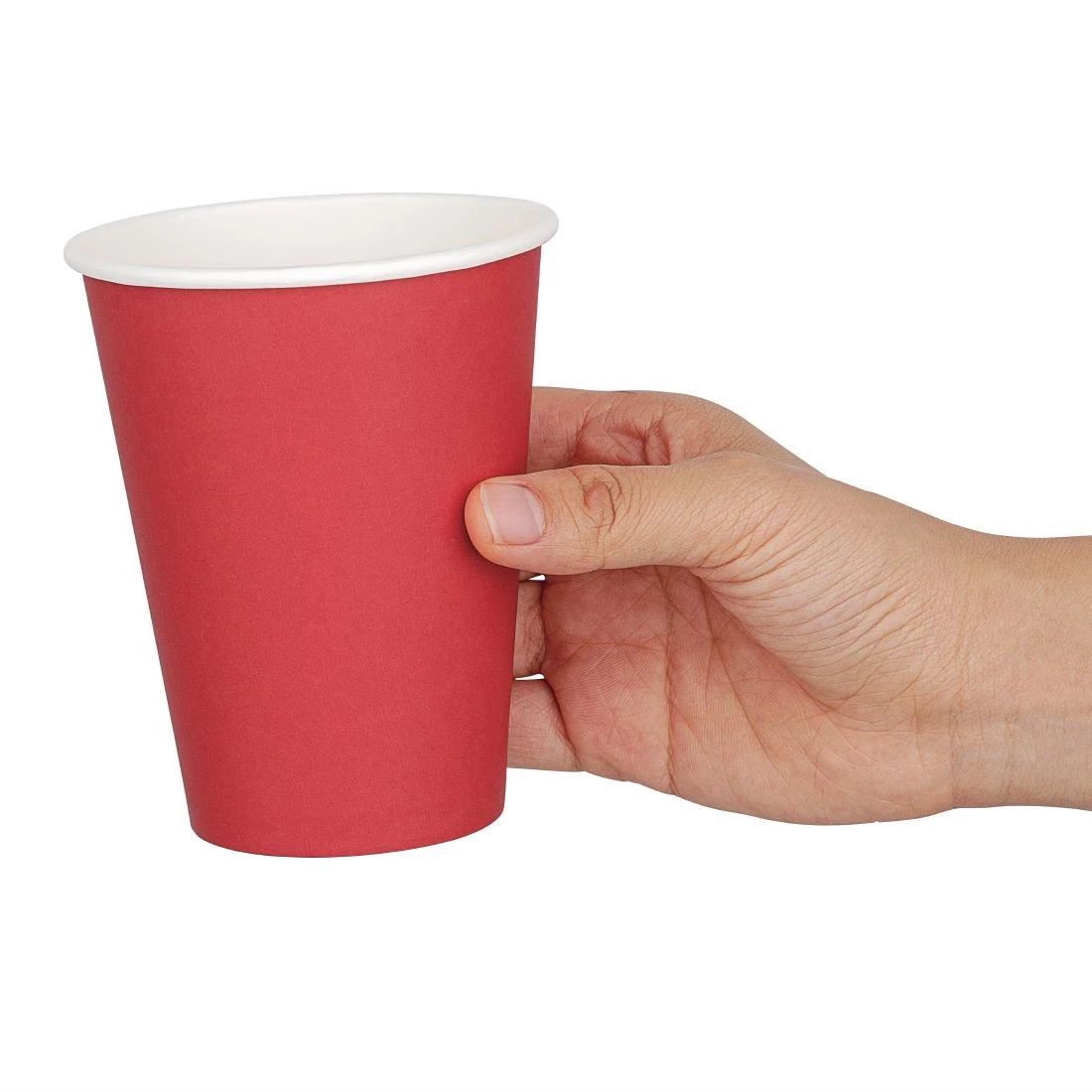 Promo ❤️ Fiesta Recyclable Single Wall Takeaway Coffee Cups Red 340ml / 12oz 🌟 3 Promo ❤️ Fiesta Recyclable Single Wall Takeaway Coffee Cups Red 340ml / 12oz 🌟 - Image 3