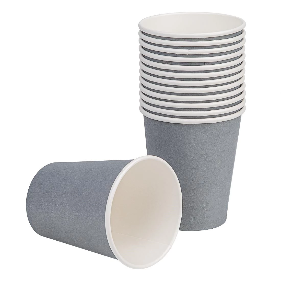 Best Sale 🥰 Fiesta Recyclable Coffee Cups Single Wall Charcoal 225ml / 8oz (Pack Of 1000) 🎁 2 Best Sale 🥰 Fiesta Recyclable Coffee Cups Single Wall Charcoal 225ml / 8oz (Pack Of 1000) 🎁 - Image 2