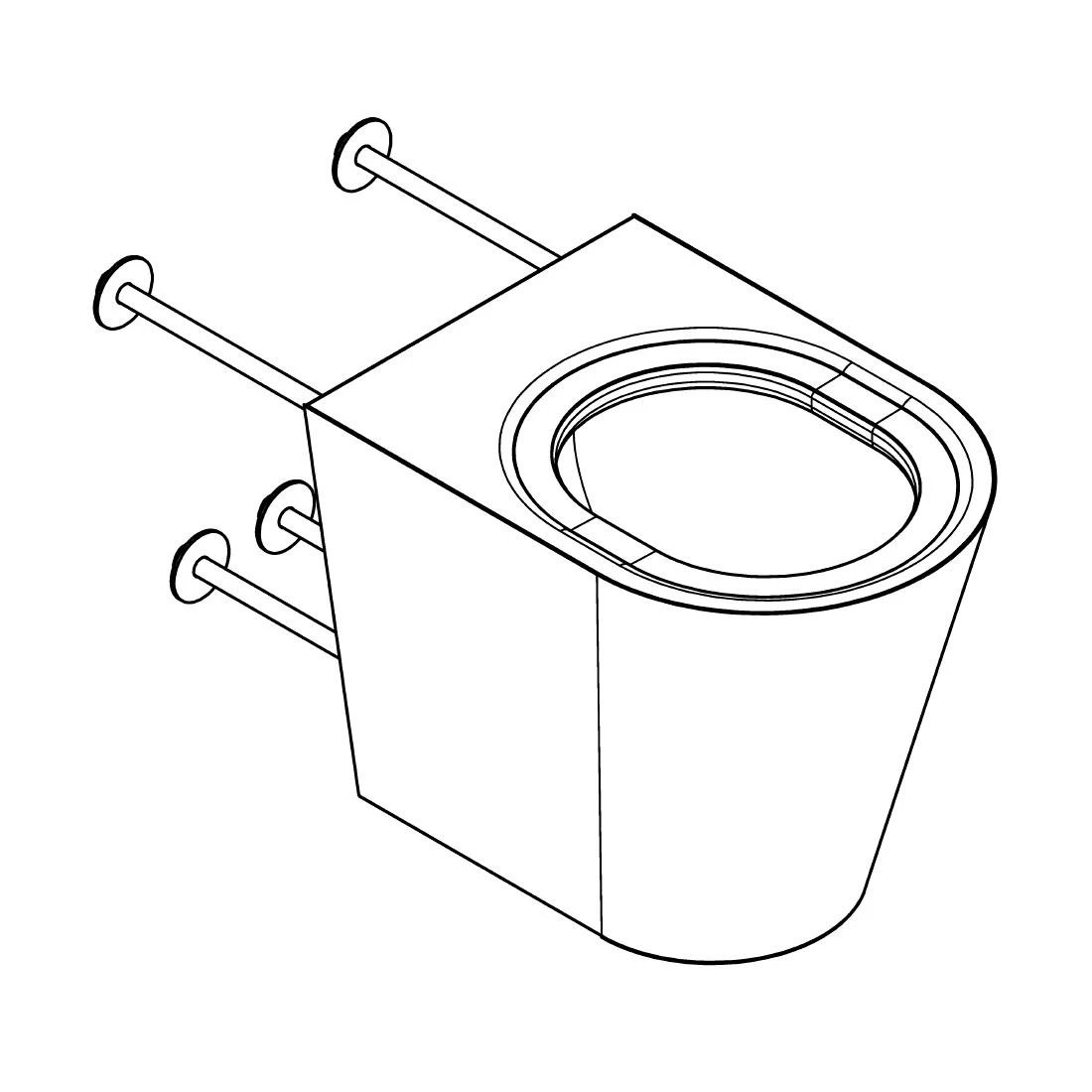 Outlet 🌟 Franke KWC DVS Floor Stand Toilet Stainless Steel 🤩 2 Outlet 🌟 Franke KWC DVS Floor Stand Toilet Stainless Steel 🤩 - Image 2