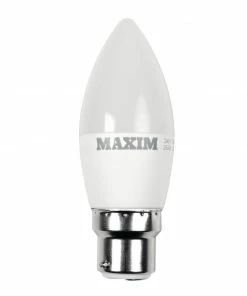 Promo 🔥 Status Maxim LED Candle Bayonet Cap Daylight White 6W (Pack Of 10) 🤩