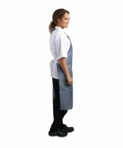 Promo 🎁 Whites Chefs Clothing Whites Waterproof Bib Apron Blue And White 🧨 -Cleaning & Janitorial Supplies Shop a580 011