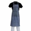 Promo 🎁 Whites Chefs Clothing Whites Waterproof Bib Apron Blue And White 🧨
