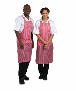 Cheap ❤️ Whites Chefs Clothing Whites Waterproof Bib Apron Red And White Stripe ❤️ 10 Cheap ❤️ Whites Chefs Clothing Whites Waterproof Bib Apron Red And White Stripe ❤️ -Cleaning & Janitorial Supplies Shop a581 027