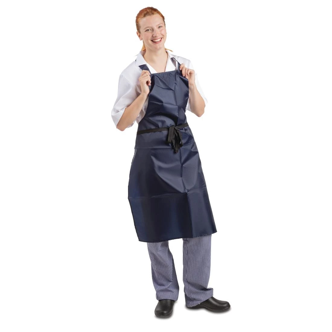 Deals ๐ Whites Chefs Clothing Whites Light Duty Waterproof Bib Apron Blue ๐ 2 Deals ๐ Whites Chefs Clothing Whites Light Duty Waterproof Bib Apron Blue ๐ - Image 2