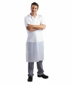 Cheap ๐ Whites Chefs Clothing Whites Waterproof Bib Apron White ๐ฅ