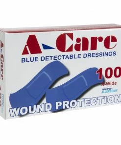 Budget ๐ Aero A-CARE DETECTABLE BLUE PLASTERS EXTRA WIDE STRIP 75X25MM - BOX 100 ๐
