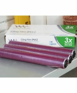 Discount 😍 Wrapmaster Cling Film 300mm X 100m (Pack Of 3) 💯 -Cleaning & Janitorial Supplies Shop cb624 clingfilm new 1838