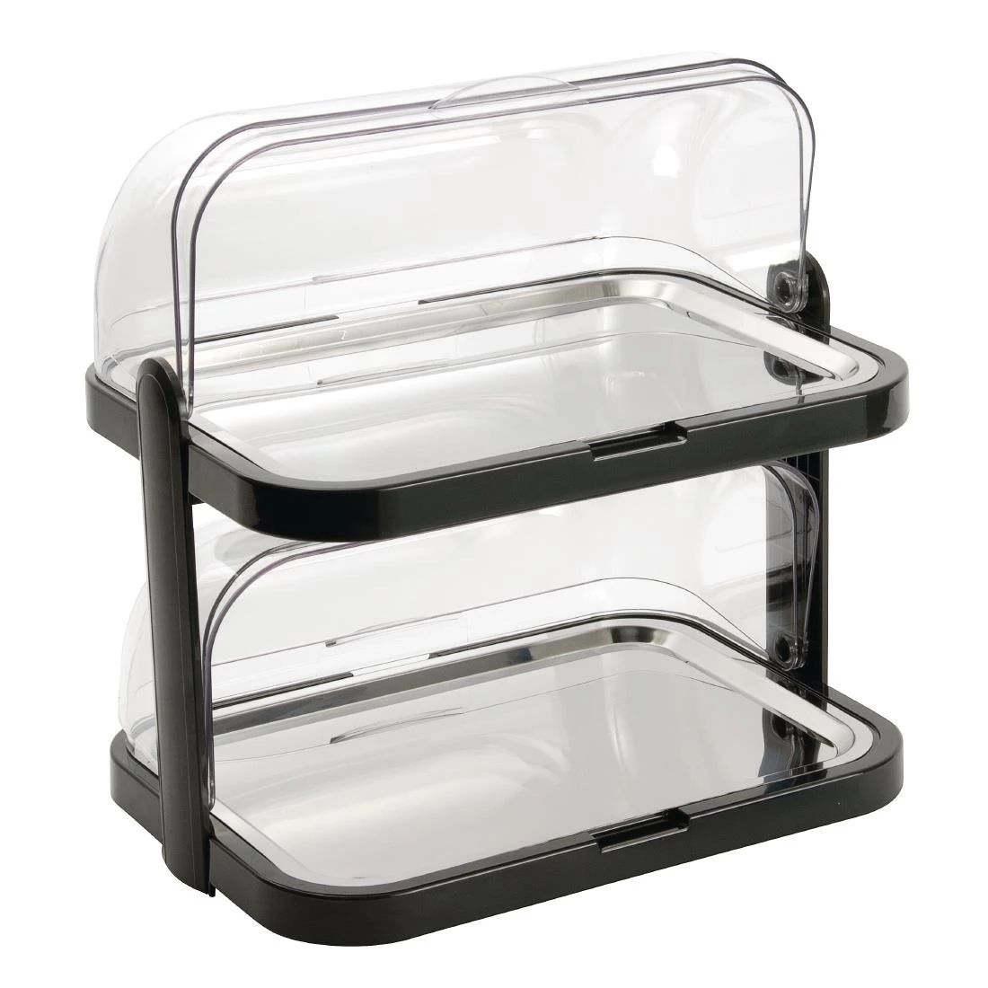 Wholesale 🎁 APS Roll Top Cool Display Tray Double Deck 😍 1 Wholesale 🎁 APS Roll Top Cool Display Tray Double Deck 😍