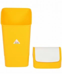 Discount 💯 Scot Young SYR Polypropylene Swing Bin Yellow 50Ltr 😀 -Cleaning & Janitorial Supplies Shop cc080 new225400