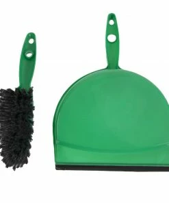 Cheap ⭐ Jantex Soft Dustpan And Brush Set Green 🧨 -Cleaning & Janitorial Supplies Shop cc933 dustpan new 1680