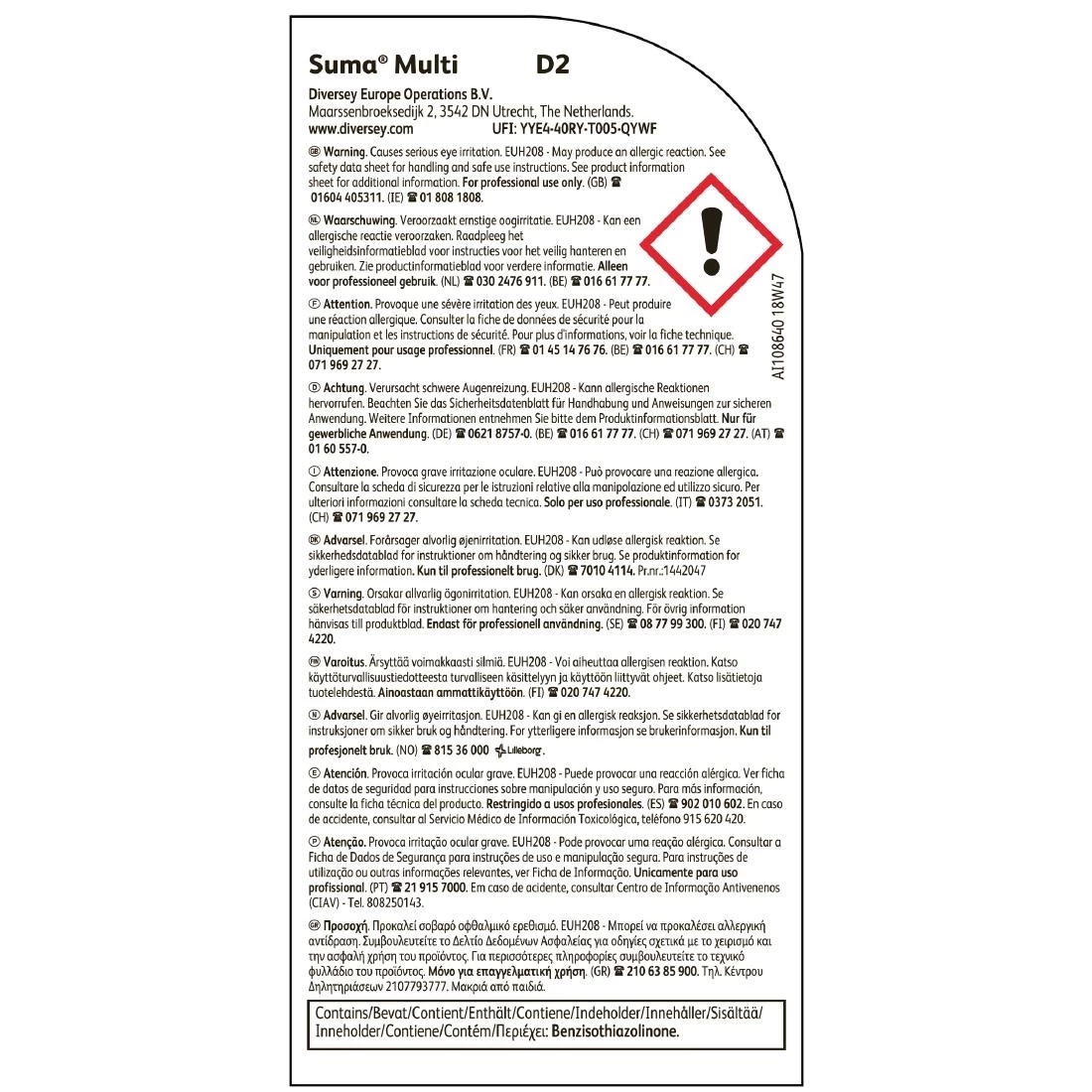 Flash Sale ✨ Diversey Suma Multi D2 All-Purpose Cleaner Concentrate 2Ltr 💯 3 Flash Sale ✨ Diversey Suma Multi D2 All-Purpose Cleaner Concentrate 2Ltr 💯 - Image 3