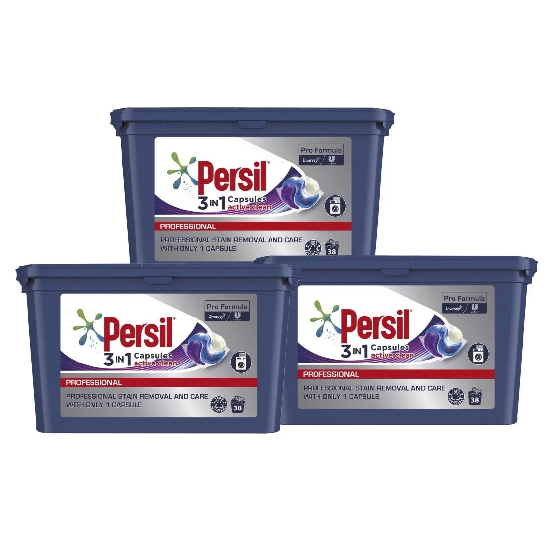 Outlet ❤️ Persil Pro-Formula 3in1 Active Clean Laundry Capsules (Pack Of 3x38) 🤩 2 Outlet ❤️ Persil Pro-Formula 3in1 Active Clean Laundry Capsules (Pack Of 3x38) 🤩 - Image 2