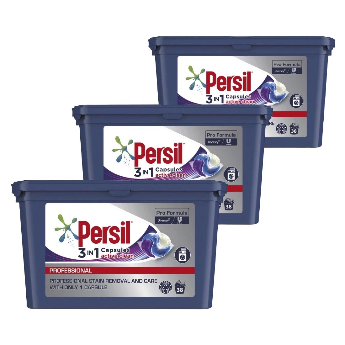 Outlet ❤️ Persil Pro-Formula 3in1 Active Clean Laundry Capsules (Pack Of 3x38) 🤩 3 Outlet ❤️ Persil Pro-Formula 3in1 Active Clean Laundry Capsules (Pack Of 3x38) 🤩 - Image 3