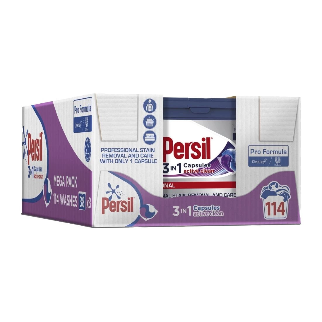 Outlet ❤️ Persil Pro-Formula 3in1 Active Clean Laundry Capsules (Pack Of 3x38) 🤩 4 Outlet ❤️ Persil Pro-Formula 3in1 Active Clean Laundry Capsules (Pack Of 3x38) 🤩 - Image 4