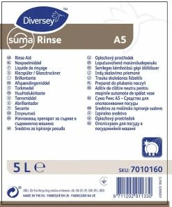 New 🌟 Diversey Suma A5 Warewasher Rinse Aid Concentrate 5Ltr (2 Pack) 🥰 4 New 🌟 Diversey Suma A5 Warewasher Rinse Aid Concentrate 5Ltr (2 Pack) 🥰 -Cleaning & Janitorial Supplies Shop cd768 label