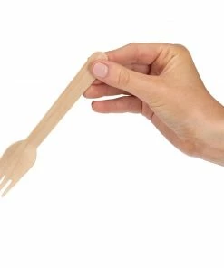Wholesale 🎉 Fiesta Compostable Disposable Wooden Forks (Pack Of 100) 😉 -Cleaning & Janitorial Supplies Shop cd903 fiestagreen