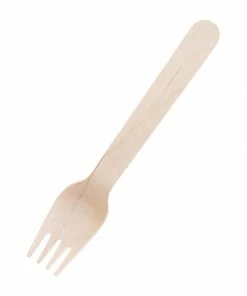 Wholesale 🎉 Fiesta Compostable Disposable Wooden Forks (Pack Of 100) 😉