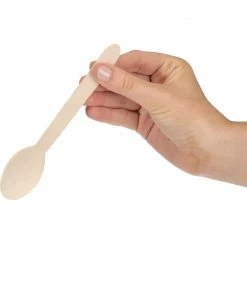 Outlet ⌛ Fiesta Compostable Wooden Dessert Spoons (Pack Of 100) 👏 -Cleaning & Janitorial Supplies Shop cd904 fiestagreen