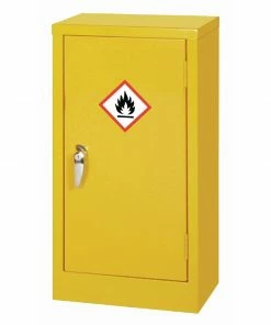 Cheap ⌛ Elite Lockers Hazardous Substance Cabinet Single Door Yellow 10Ltr 🔥