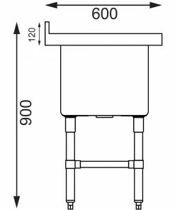 Best reviews of ✨ Vogue Deep Pot Sink ❤️ -Cleaning & Janitorial Supplies Shop ce141 side
