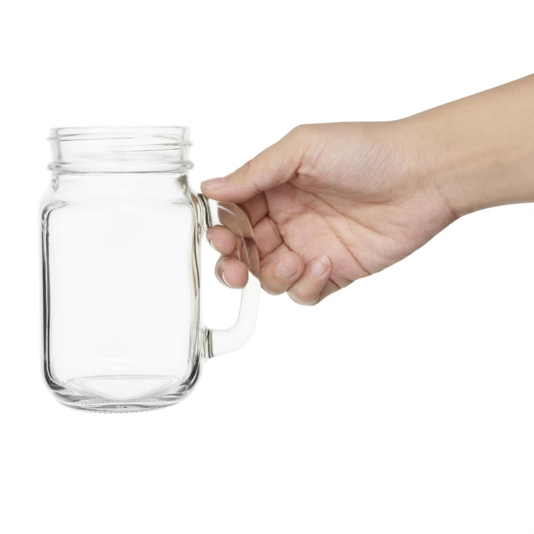 New ๐ Olympia Handled Jam Jar Glasses 450ml (Pack Of 12) ๐ 3 New ๐ Olympia Handled Jam Jar Glasses 450ml (Pack Of 12) ๐ - Image 3