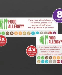 Best deal 🌟 Mileta Allergy Awareness Sticker Pack (Pack Of 8 Self Adhesive Vinyl Stickers) 👏