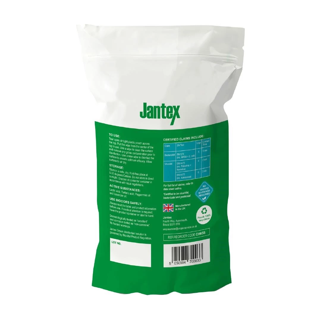 Best Sale ⌛ Jantex Green RTU Probe Sanitiser Wipes Refill Pack 130mm (Pack Of 100) 😀 2 Best Sale ⌛ Jantex Green RTU Probe Sanitiser Wipes Refill Pack 130mm (Pack Of 100) 😀 - Image 2