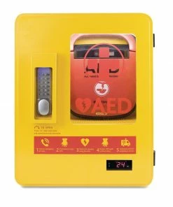 Budget 🔥 Reliance Medical Automated External Defibrillator Alarmed Outdoor Heated Metal Cabinet 🧨 -Cleaning & Janitorial Supplies Shop ch788 3