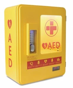 Budget ๐ฅ Reliance Medical Automated External Defibrillator Alarmed Outdoor Heated Metal Cabinet ๐งจ