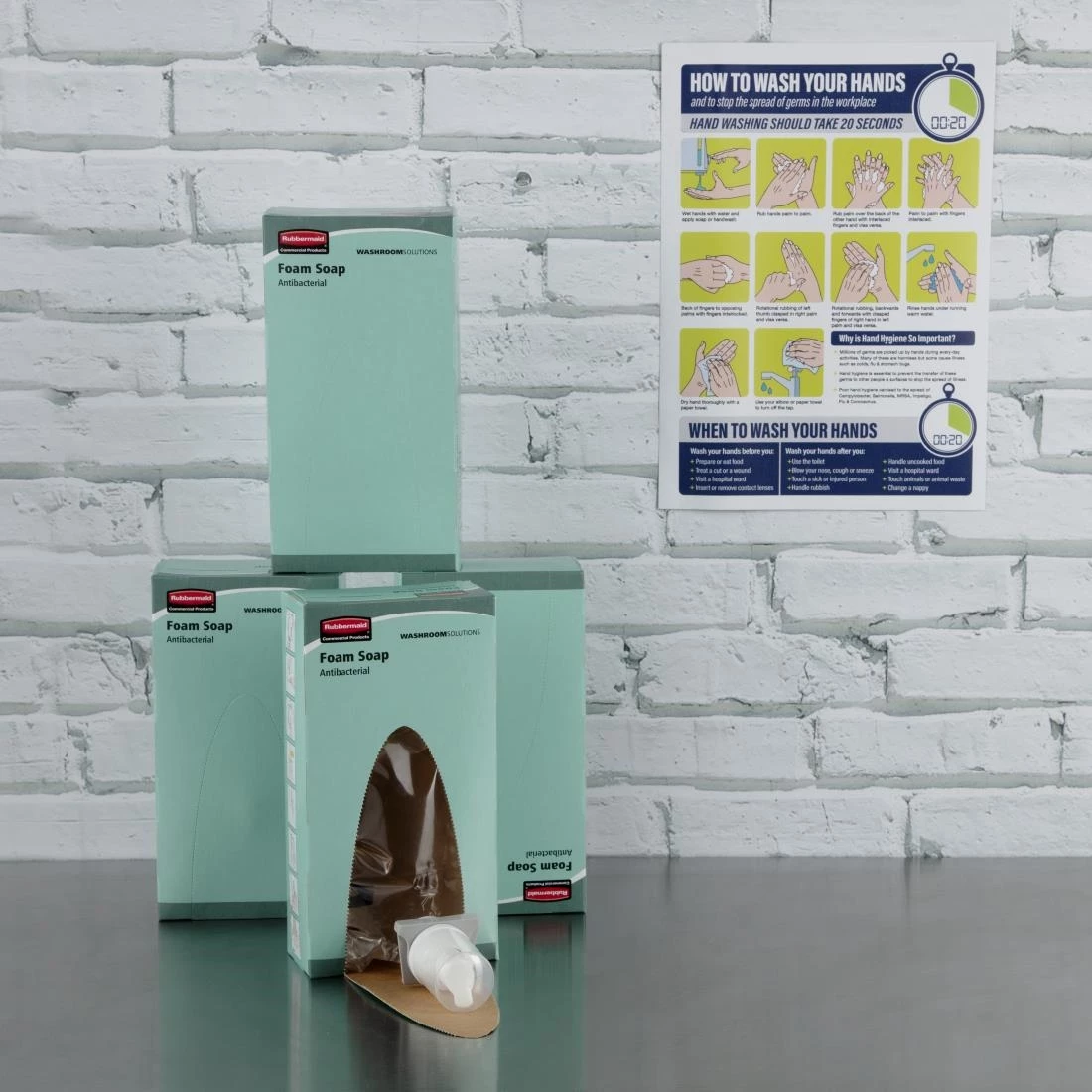 Promo ๐ Rubbermaid Unperfumed Antibacterial Foam Hand Soap 800ml (Pack Of 6) ๐ 6 Promo ๐ Rubbermaid Unperfumed Antibacterial Foam Hand Soap 800ml (Pack Of 6) ๐ - Image 6