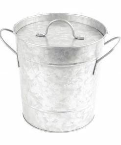 Discount 🌟 Olympia Galvanised Steel Wine And Champagne Bucket With Lid 🧨