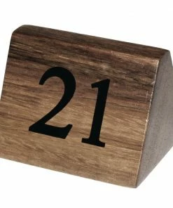 Cheap 🎉 Olympia Wooden Table Number Signs Numbers 21-30 (Pack Of 10) 💯