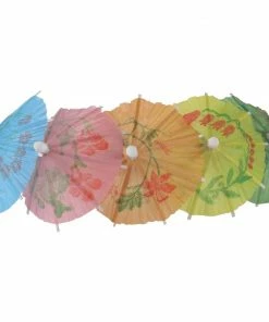 Outlet 🔔 Fiesta Recyclable Paper Parasols Mixed Colours (Pack Of 144) 🔥