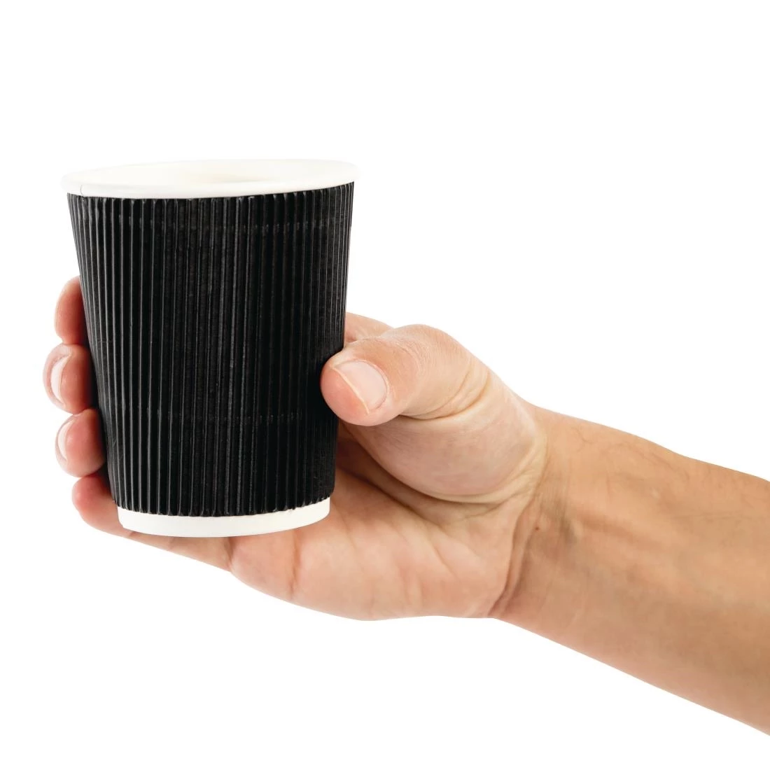 Promo 🛒 Fiesta Recyclable Coffee Cups Ripple Wall Black 225ml / 8oz 🔥 3 Promo 🛒 Fiesta Recyclable Coffee Cups Ripple Wall Black 225ml / 8oz 🔥 - Image 3