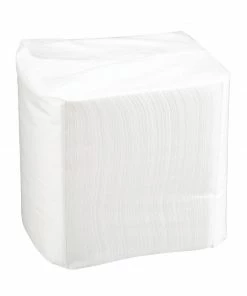 Deals ❤️ Fiesta Recyclable Cocktail Napkin White 24x24cm 1ply 1/4 Fold (Pack Of 2000) 🎁 -Cleaning & Janitorial Supplies Shop cm560 whitecocktailnapkin7