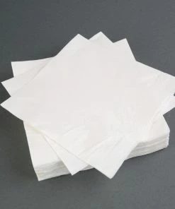 New 🔔 Fiesta Recyclable Lunch Napkin White 30x30cm 2ply 1/4 Fold (Pack Of 250) 🛒 -Cleaning & Janitorial Supplies Shop cm563 whitelunchnapkin4