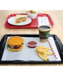 Best Pirce 🧨 Olympia Kristallon Polypropylene Handled Fast Food Tray Black 420mm 🎁 -Cleaning & Janitorial Supplies Shop cm940 handledfastfoodtray4