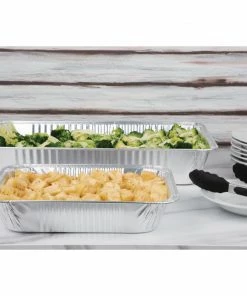 Best deal 🎉 Fiesta Recyclable Foil Gastronorm Containers (Pack Of 5) 🎁 -Cleaning & Janitorial Supplies Shop cp512 fiestarectangularfoilcontainer4