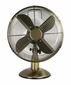 Top 10 โค๏ธ Status 12" Oscillating Antique Brass Desktop Fan ๐