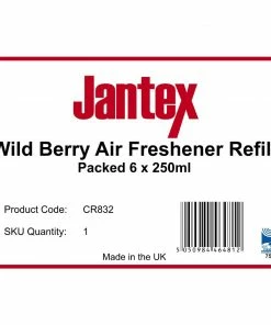 Cheap 👍 Jantex Aircare Air Freshener Refills Wild Berry 270ml (Pack Of 6) ❤️ -Cleaning & Janitorial Supplies Shop cr832 label2