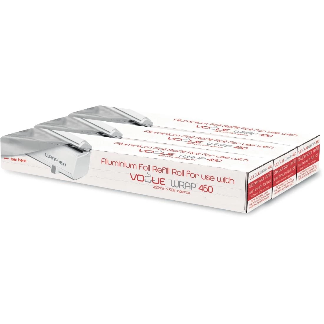 Cheap ❤️ Vogue Aluminium Foil 90m Fits Wrap450 Dispenser (Pack Of 3) ✔️ 1 Cheap ❤️ Vogue Aluminium Foil 90m Fits Wrap450 Dispenser (Pack Of 3) ✔️