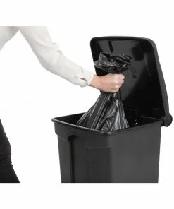 Best Pirce ⭐ Jantex Kitchen Pedal Bin Black 45Ltr 🌟 -Cleaning & Janitorial Supplies Shop cw722 pedalbin7