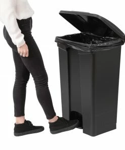 Brand new 🛒 Jantex Kitchen Pedal Bin Black 87Ltr 🧨 -Cleaning & Janitorial Supplies Shop cw724 pedalbin6